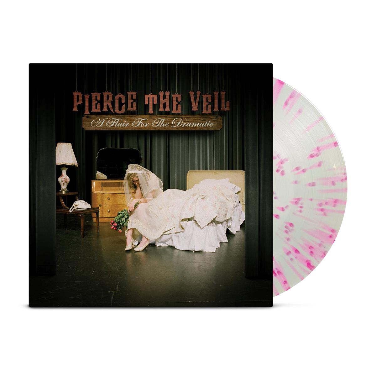 A Flair For The Dramatic  Cream W/ Pink Splatter  Limited to 1,000