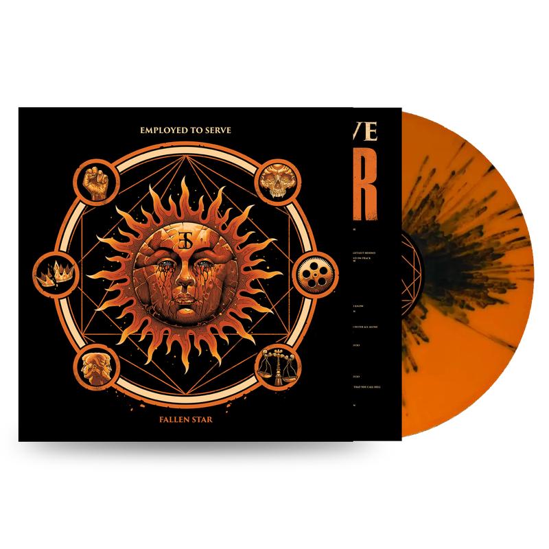 Fallen Star: Orange Base with Black Splatter Vinyl LP