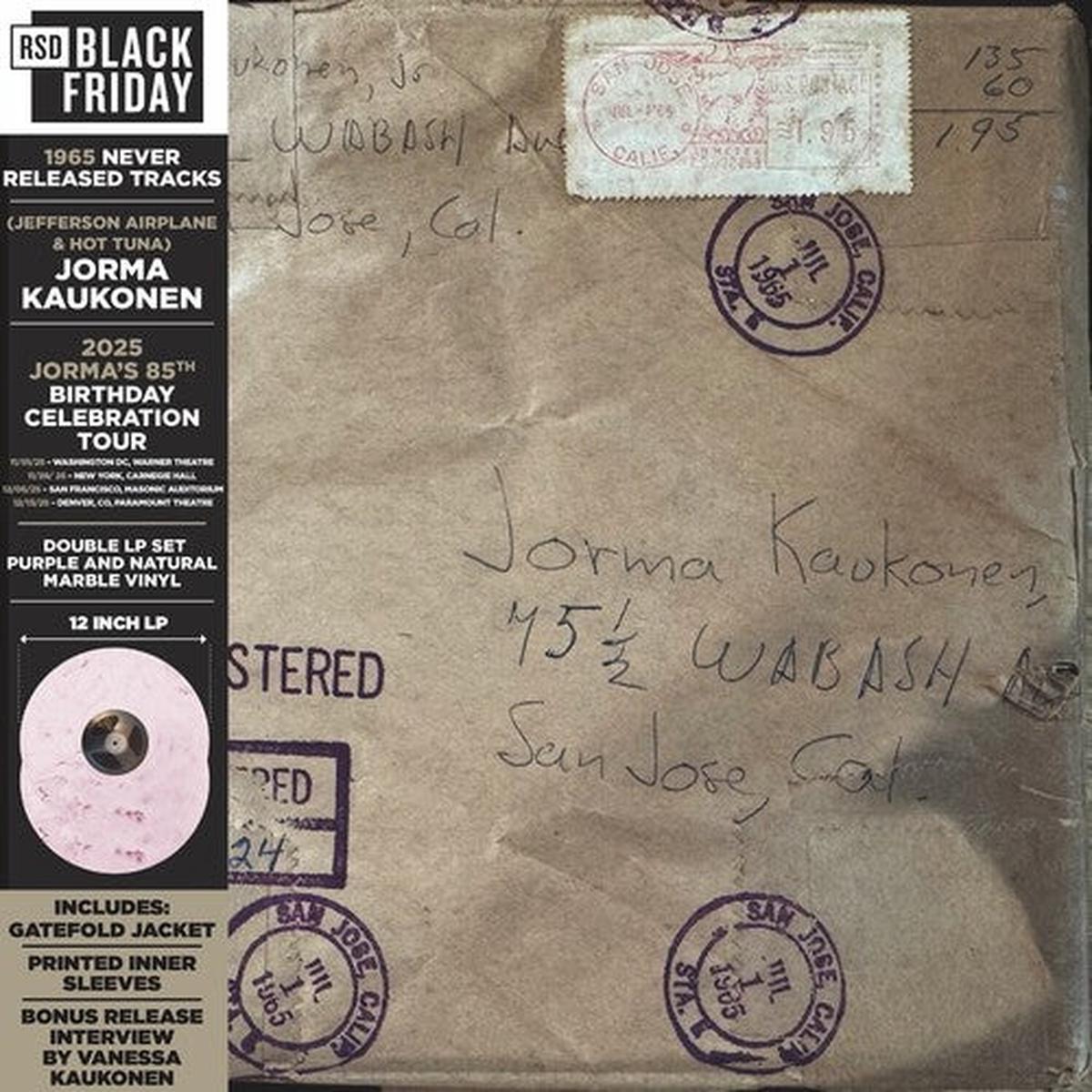 Jorma Kaukonen: Wabash Avenue: 1965 never released tracks - VINYL LP