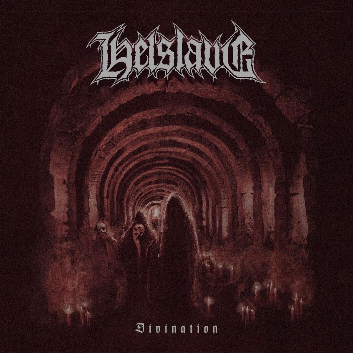Helslave - Divination (Black / Grey Color Merge Vinyl W/ Silk Screen On Side B) (LP)