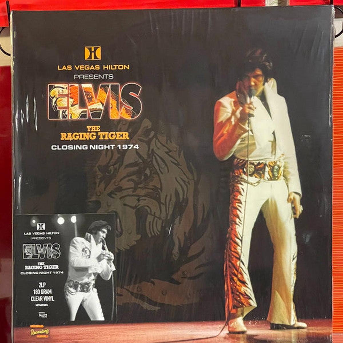 PRESLEY, ELVIS - LAS VEGAS - RAGING TIGER CLOSING NIGHT - LP