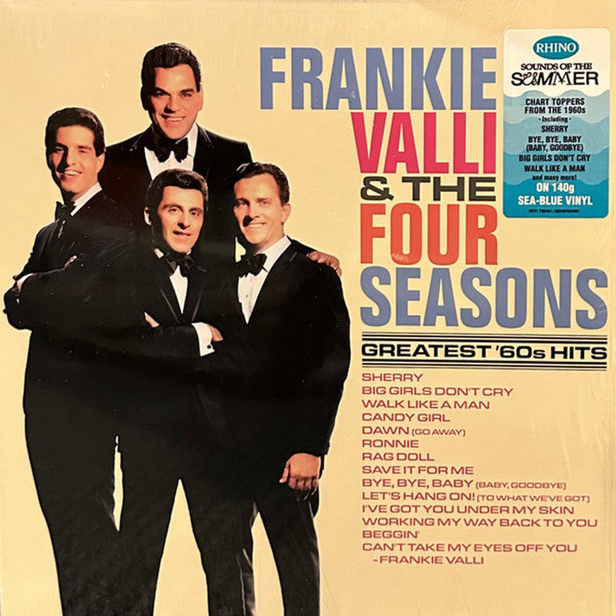 VALLI FRANKIE 038 THE FOUR SEASONS 8211 GREATEST 608217S HITS SEA BLUE VINYL 8211 LP