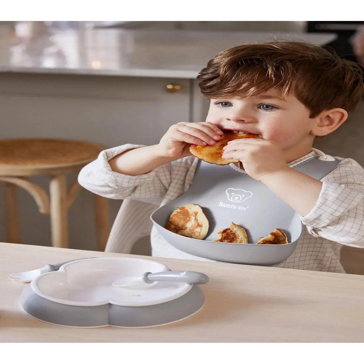 BabyBjrn Baby Dining Set Powder Grey
