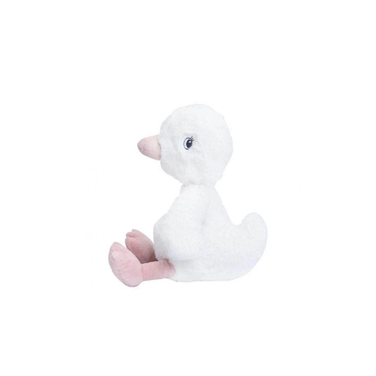 Trois Kilos Sept Musical Goose Plush White & Powder Pink (25 cm)