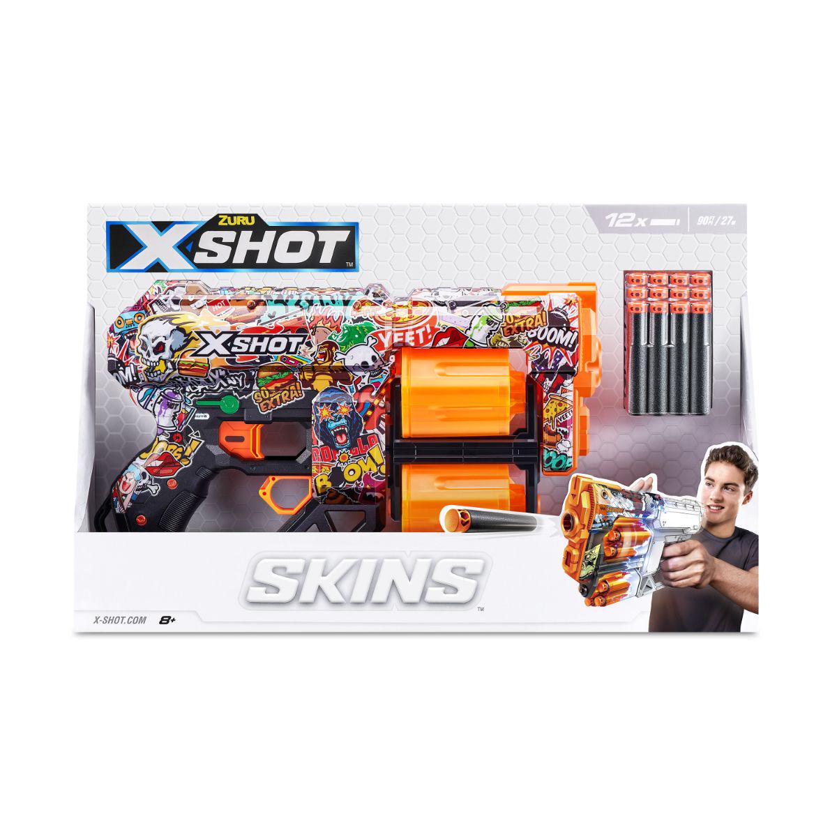 ZURU XSHOT Skins Dread Dart Blaster - Sketch