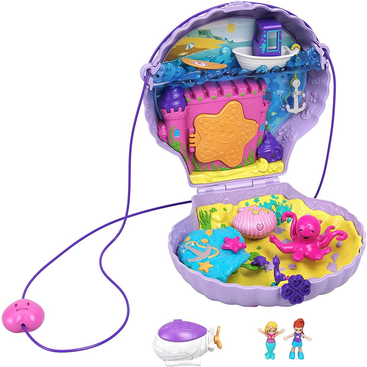 Polly Pocket Bolsa Grande em Forma de Concha
