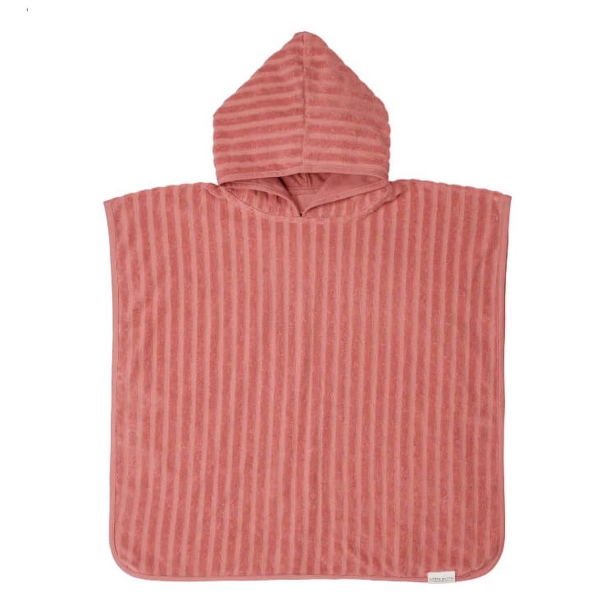 Little Dutch Children's poncho Jacquard Terry pink