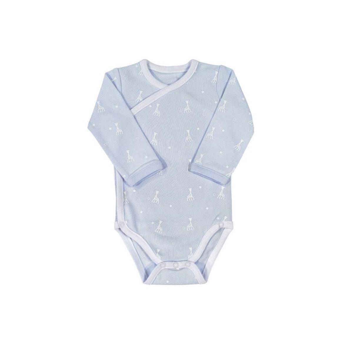 Sophie la Girafe Wrap-Style Bodysuit Blue (3 Months)