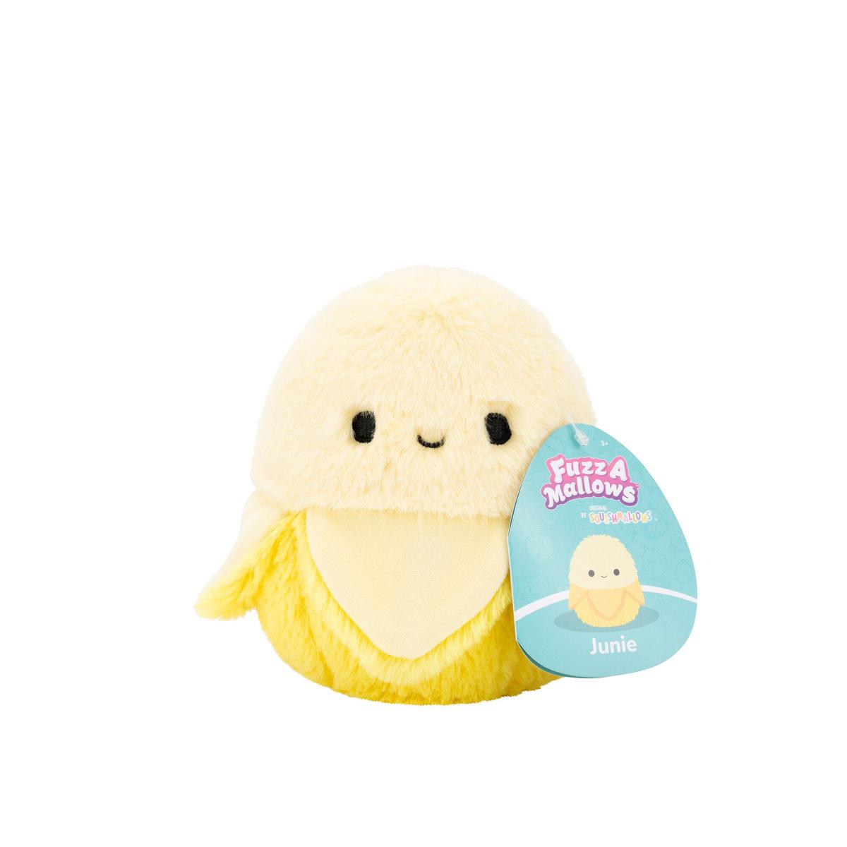 Squishmallows Original 5 Inch Fuzz-A-Mallows S26 Plush - Junie Yellow Banana