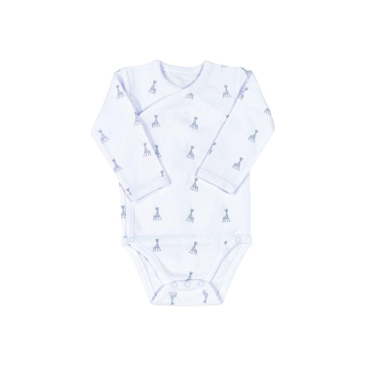 Trois Kilos Sept Sophie la Girafe Long-Sleeve Newborn Bodysuit