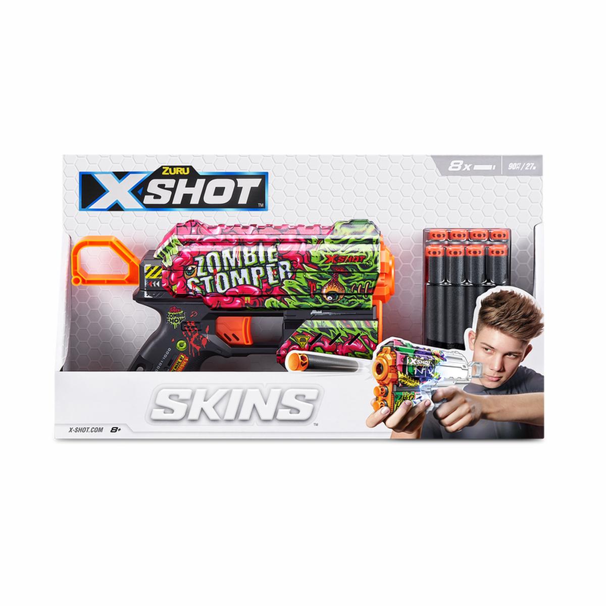 ZURU XSHOT Skins Flux Blaster Zombie Stomper