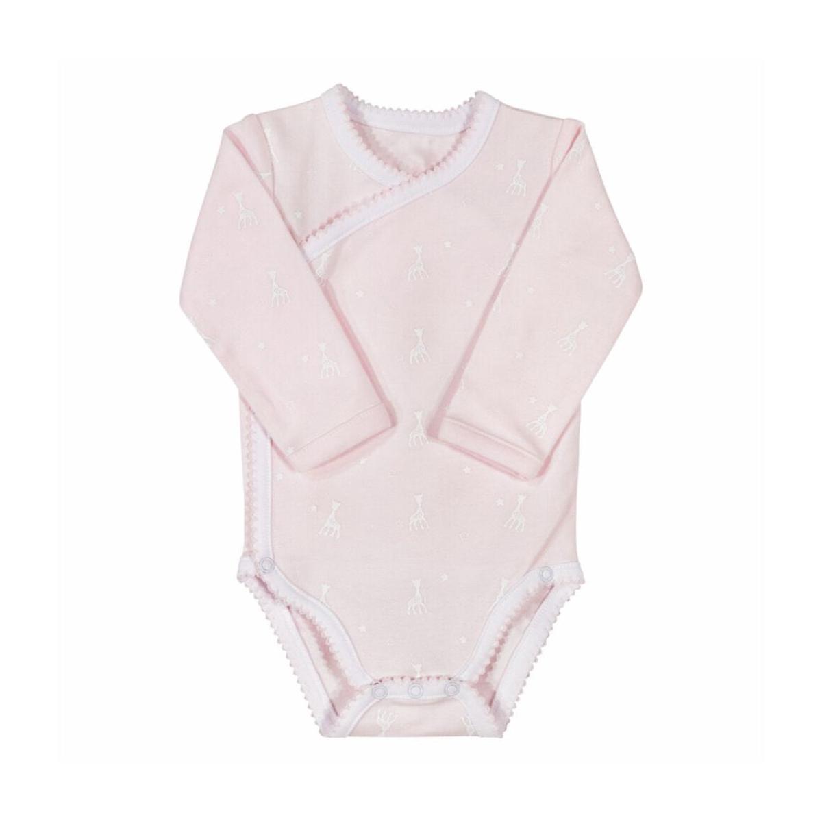 Sophie la Girafe Wrap-Style Bodysuit Pink (3 Months)
