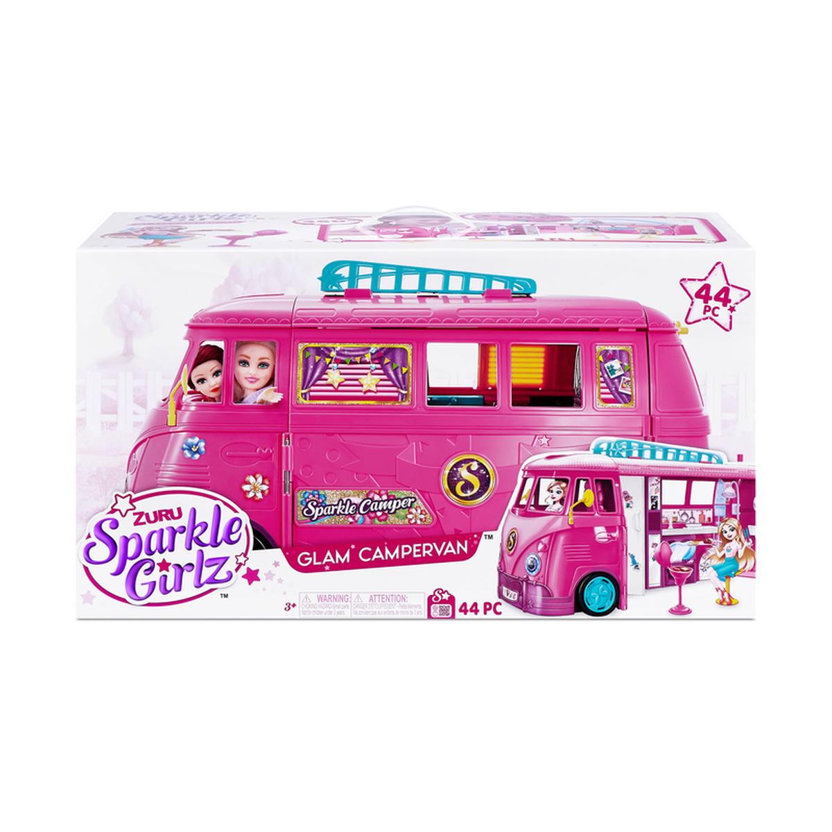 ZURU Sparkle Girlz Retro Camper Van Set Color Box