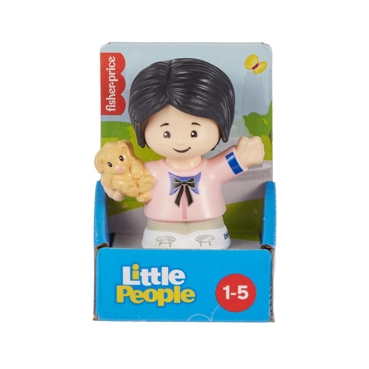Fisher-Price Little People Woman With Puppy Figure