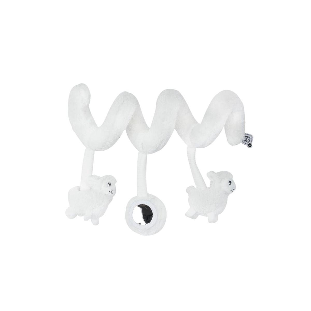 Trois Kilos Sept: Wooly Sheep Activity Spiral White