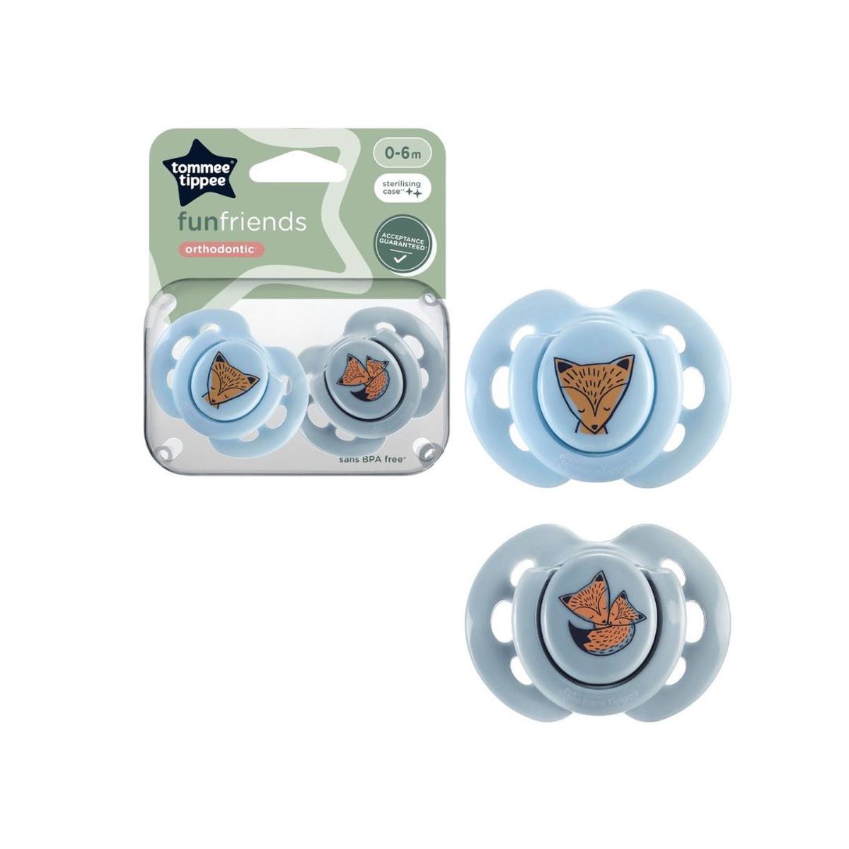 Tommee Tippee Closer to Nature Fun Style Soothers (06 Months) Assorted