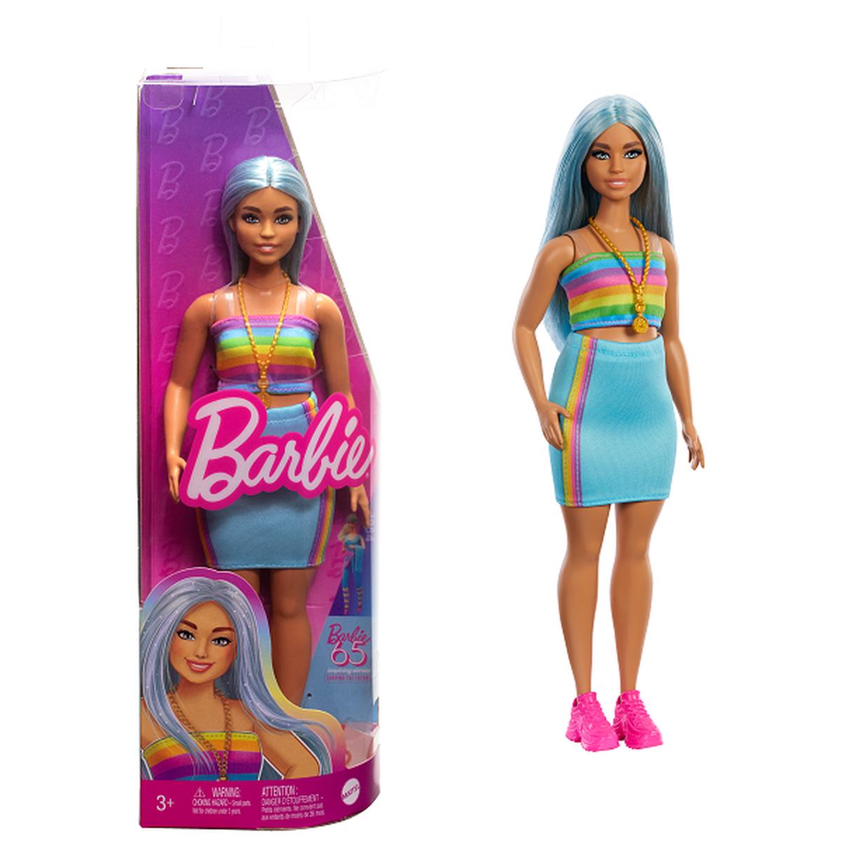 Barbie Fashionista 65th Anniversary Doll #218 With Blue Hair