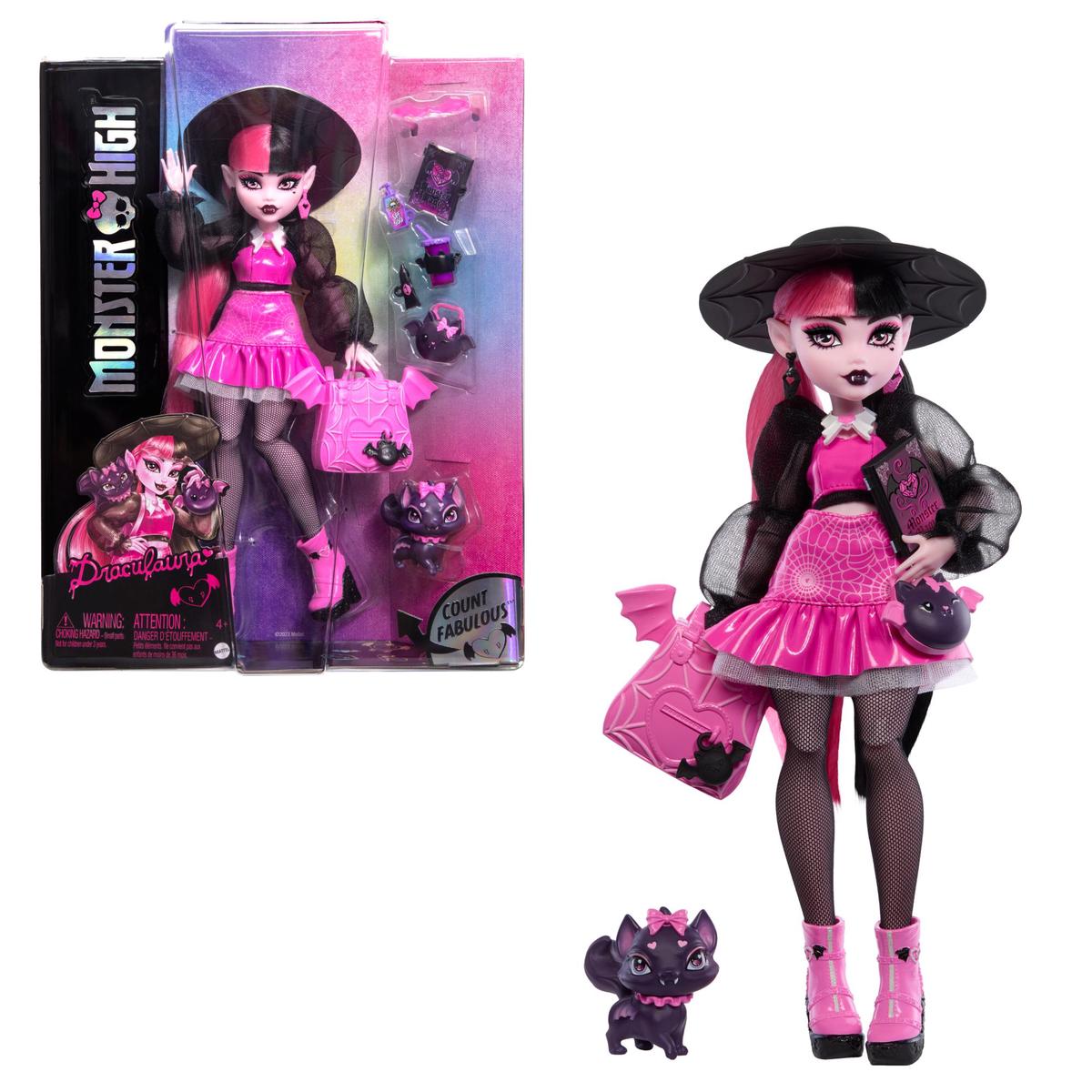 Monster High Draculaura Doll with Pet Count Fabulous