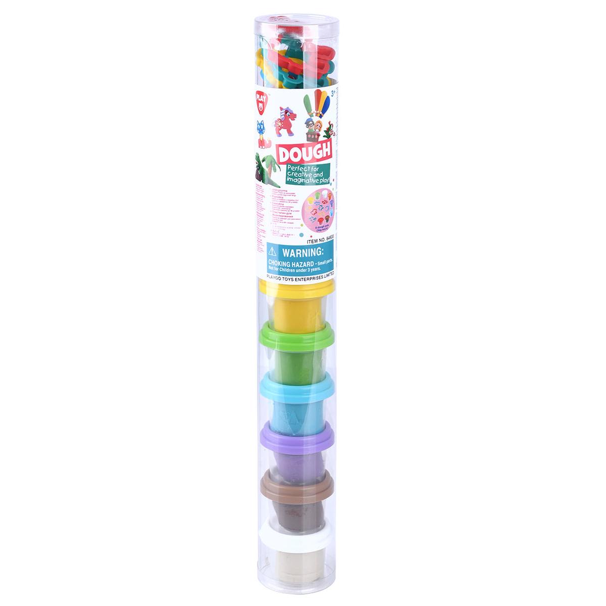 Playgo Toys 8 X 2Oz Dough And 8 Cookie Mould In Tube