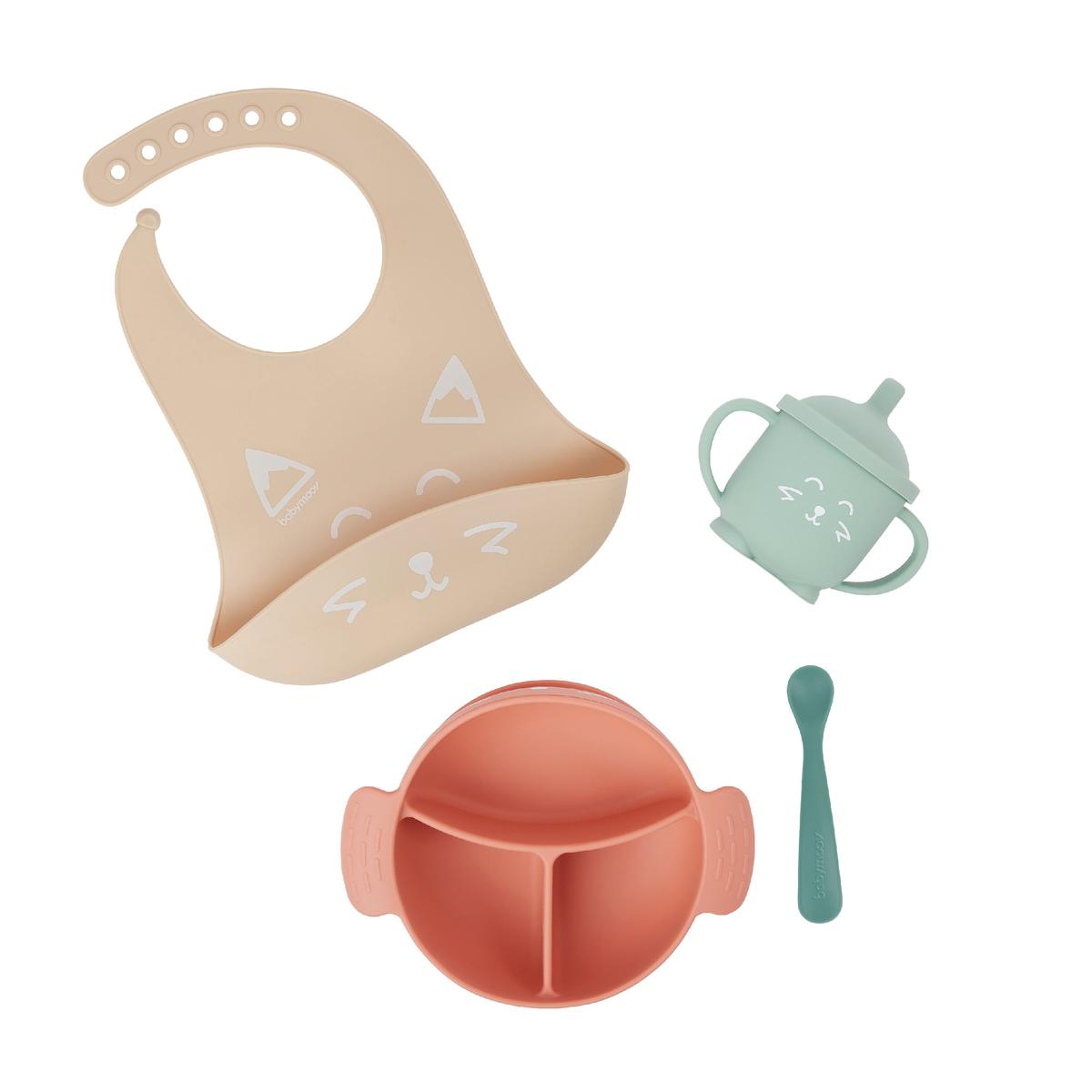 Babymoov Learn Baby Mealtime Pack of 4 - Orange (Fox)