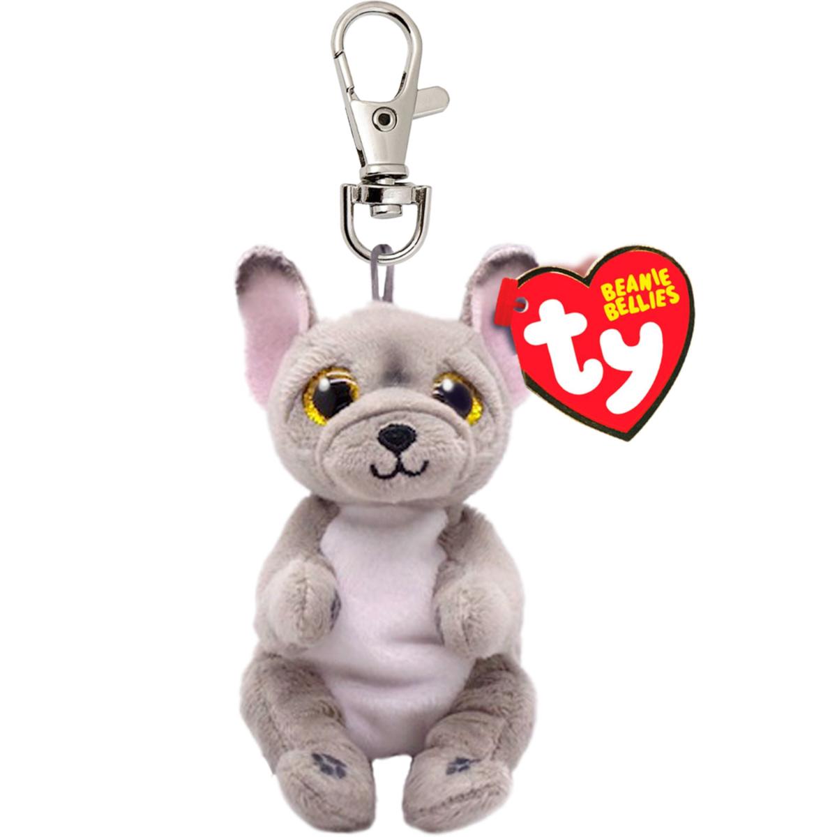 Ty Beanie Bellies Floppy Clip - Wilfred Grey Dog