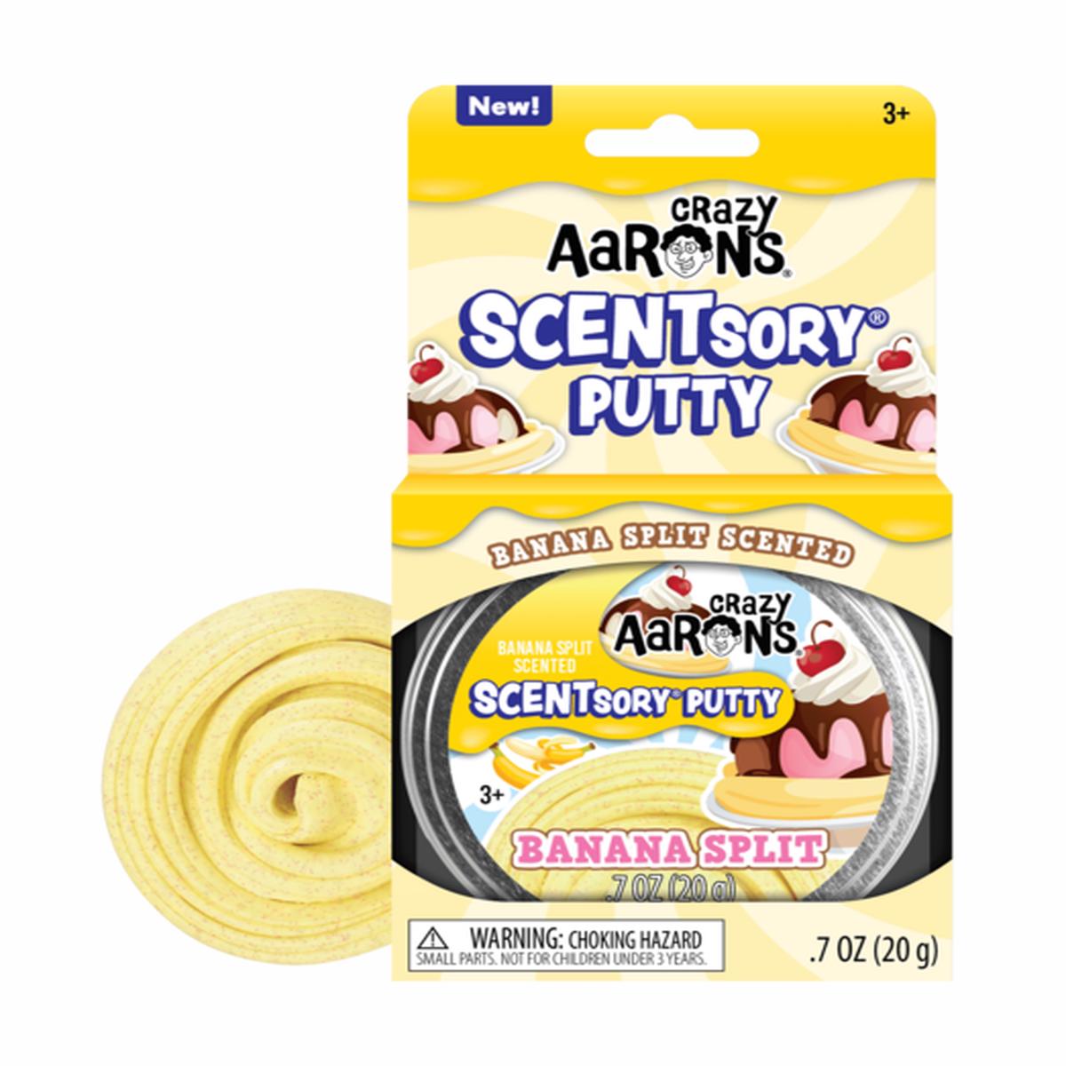 Crazy Aaron's Thinking Putty Banana Split Scentsory