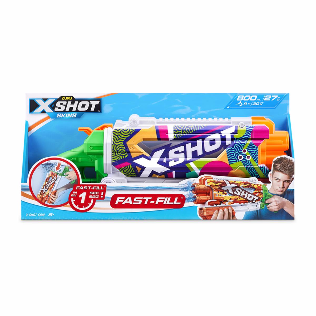 ZURU XSHOT Skins Fast Fill Pump Action Water Blaster Ripple