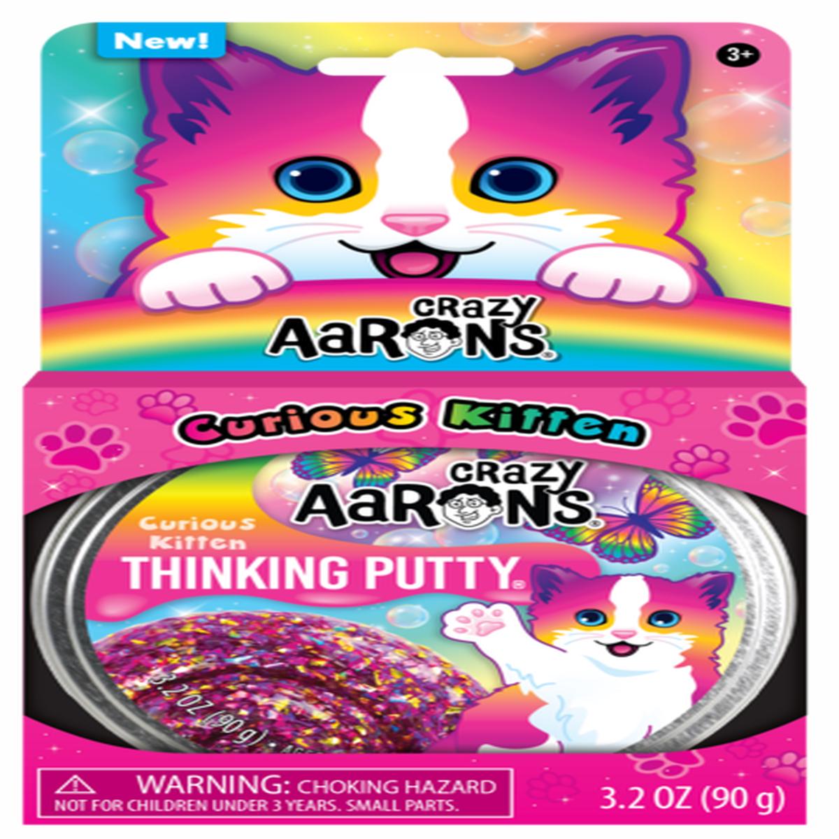 Crazy Aaron's Thinking Putty Putty Pets Curious Kitten Trendsetters