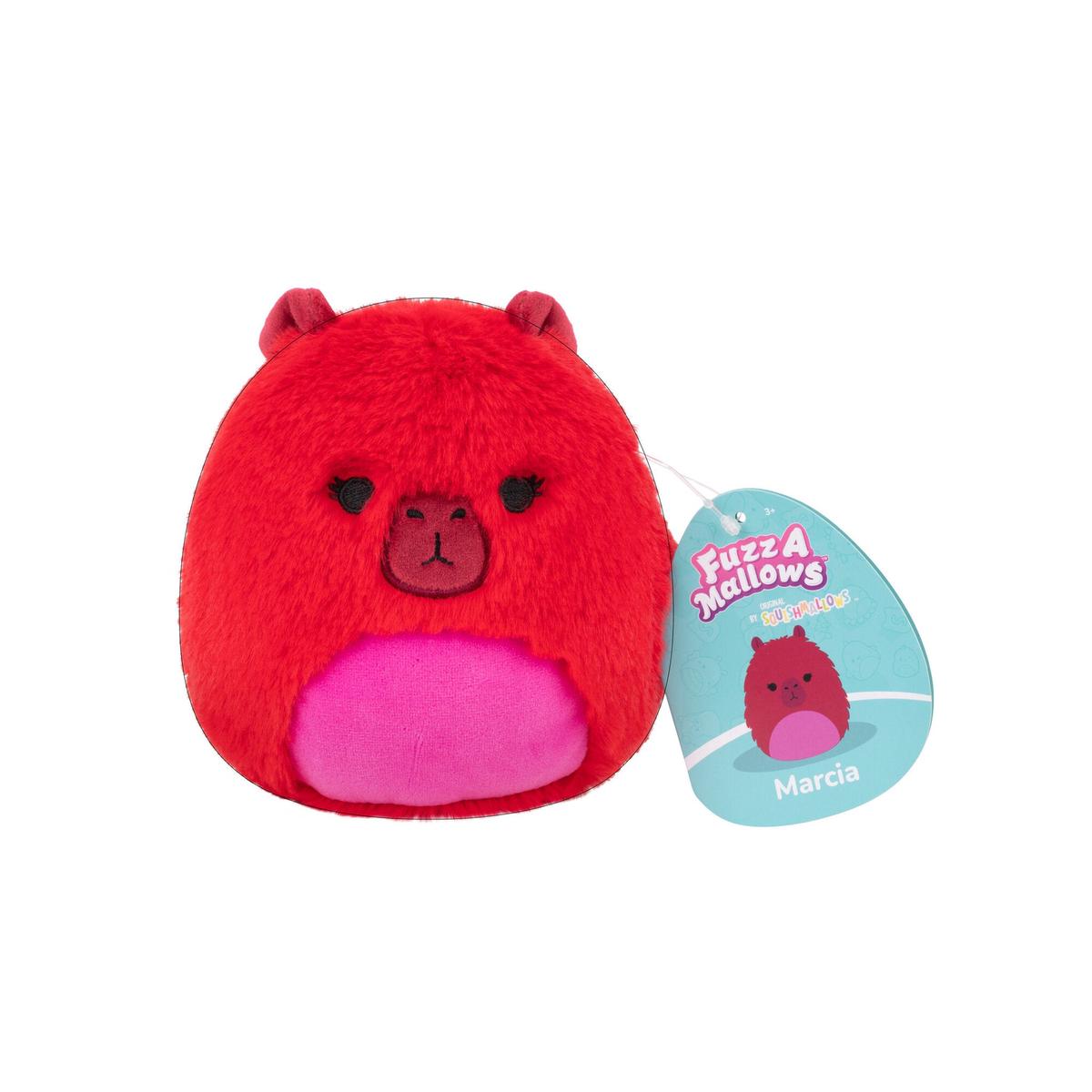 Squishmallows Original 5 Inch Fuzz-A-Mallows S26 Plush - Marcia Maroon Capybara