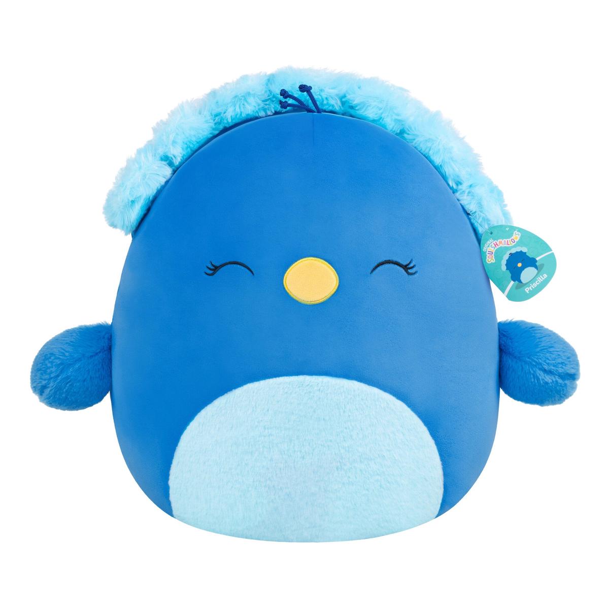 Squishmallows 16 Inch Plush Squad S27 - Priscilla Blue Peacock