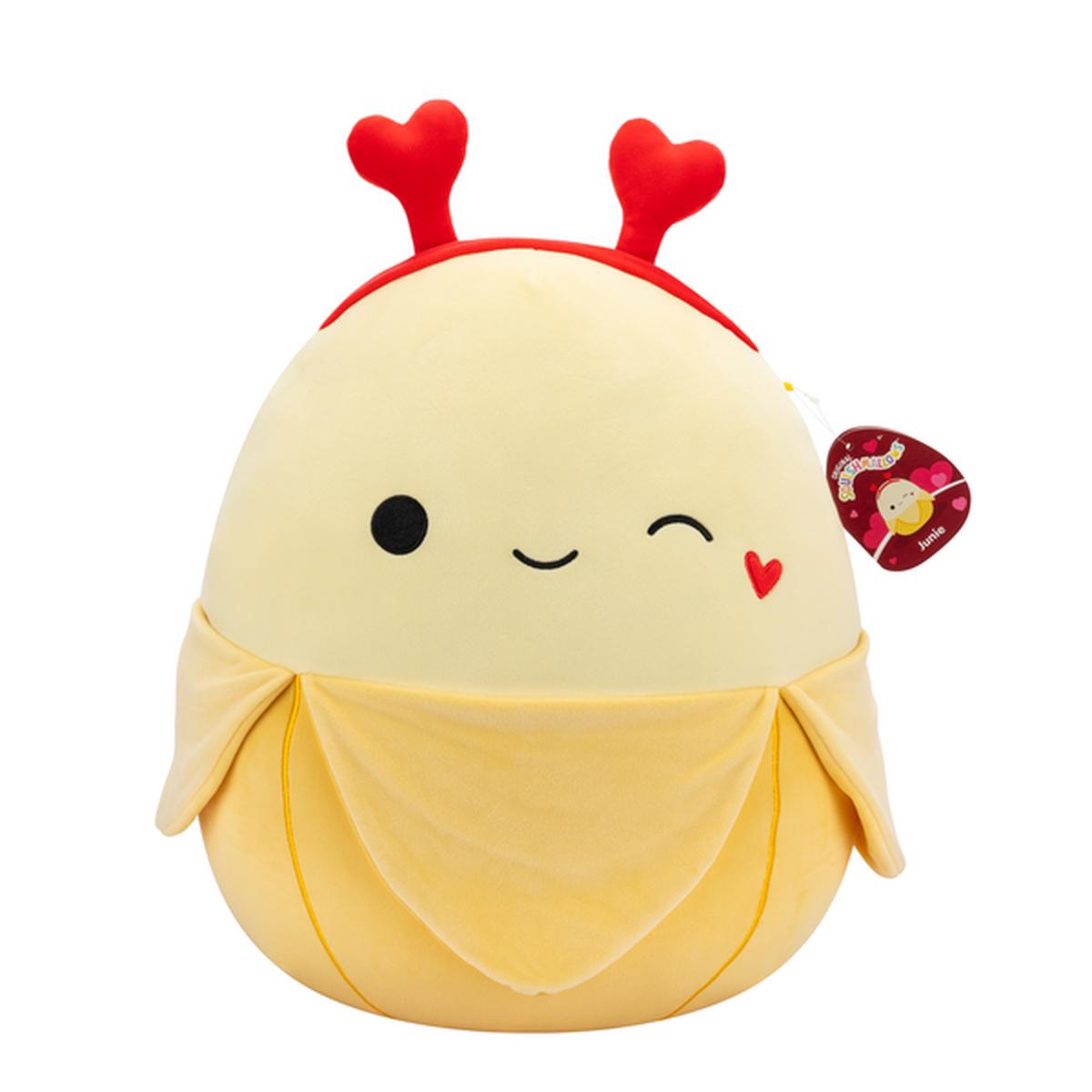 Squishmallows 16 Inch Plush Junie The Winking Yellow Banana With Heart Headband