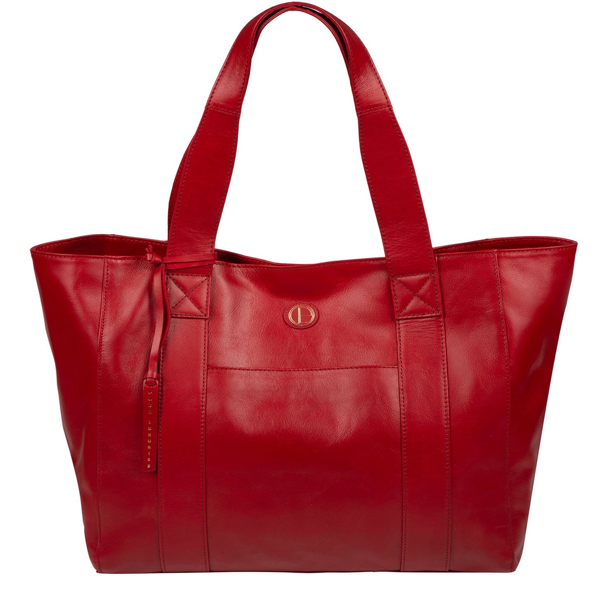 'Cranbrook' Vintage Red Leather Tote Bag