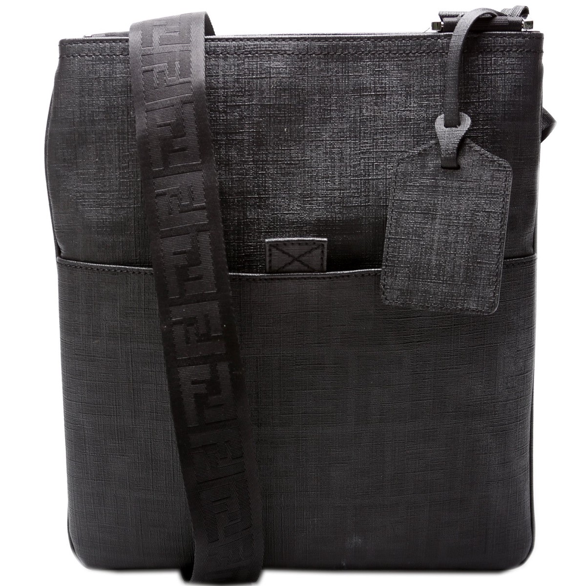 Fendi Spalmati Zucca Flat Messenger Bag