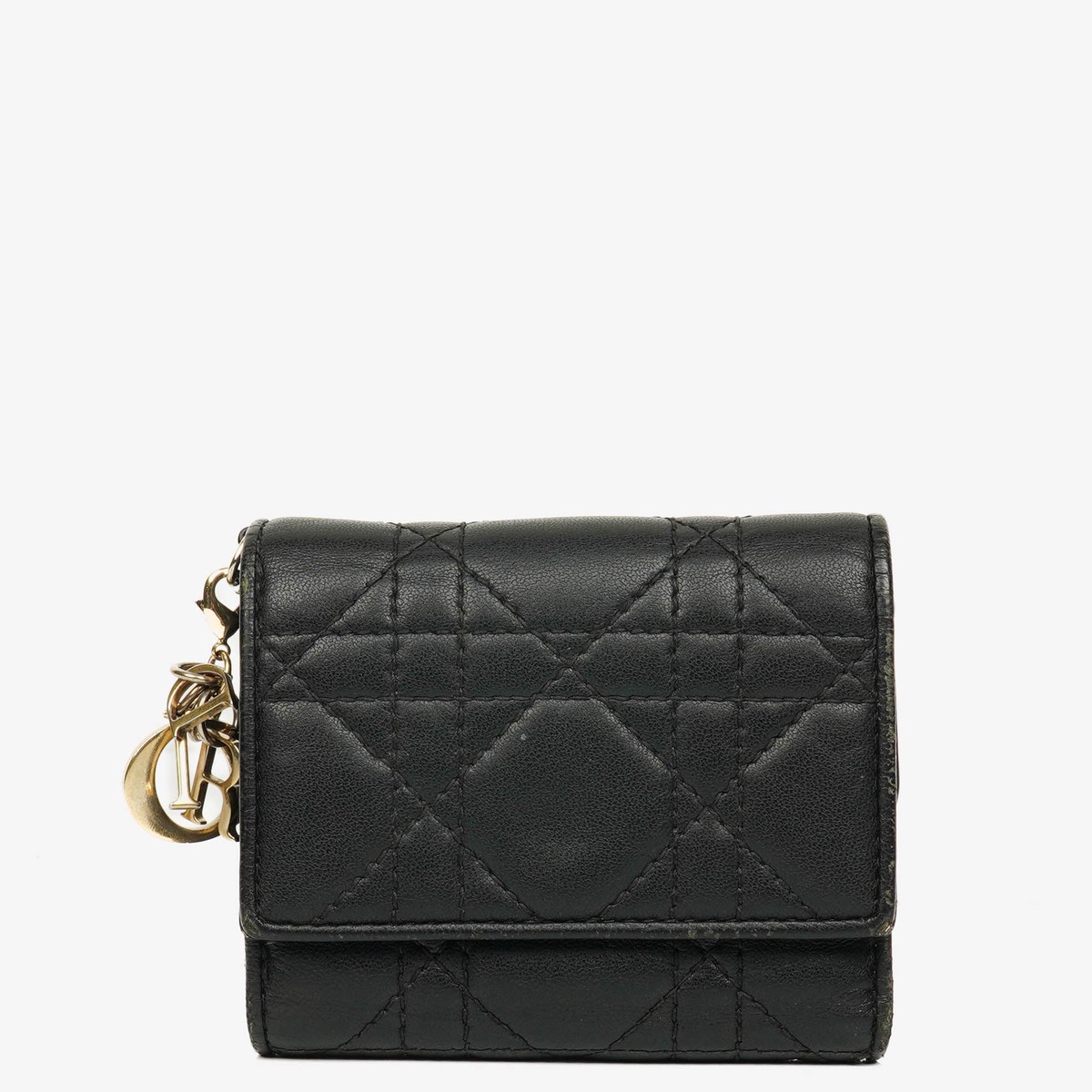 Christian Dior Lady Dior Lotus Cannage Wallet