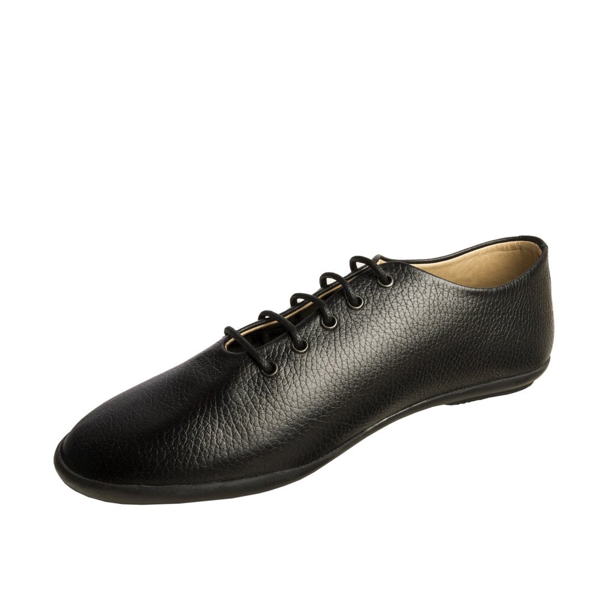 Twiggy Women's Black Leather Derby Shoes
