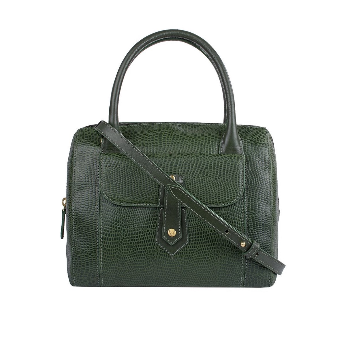 Ee Hong Kong 03 Green Leather Satchel
