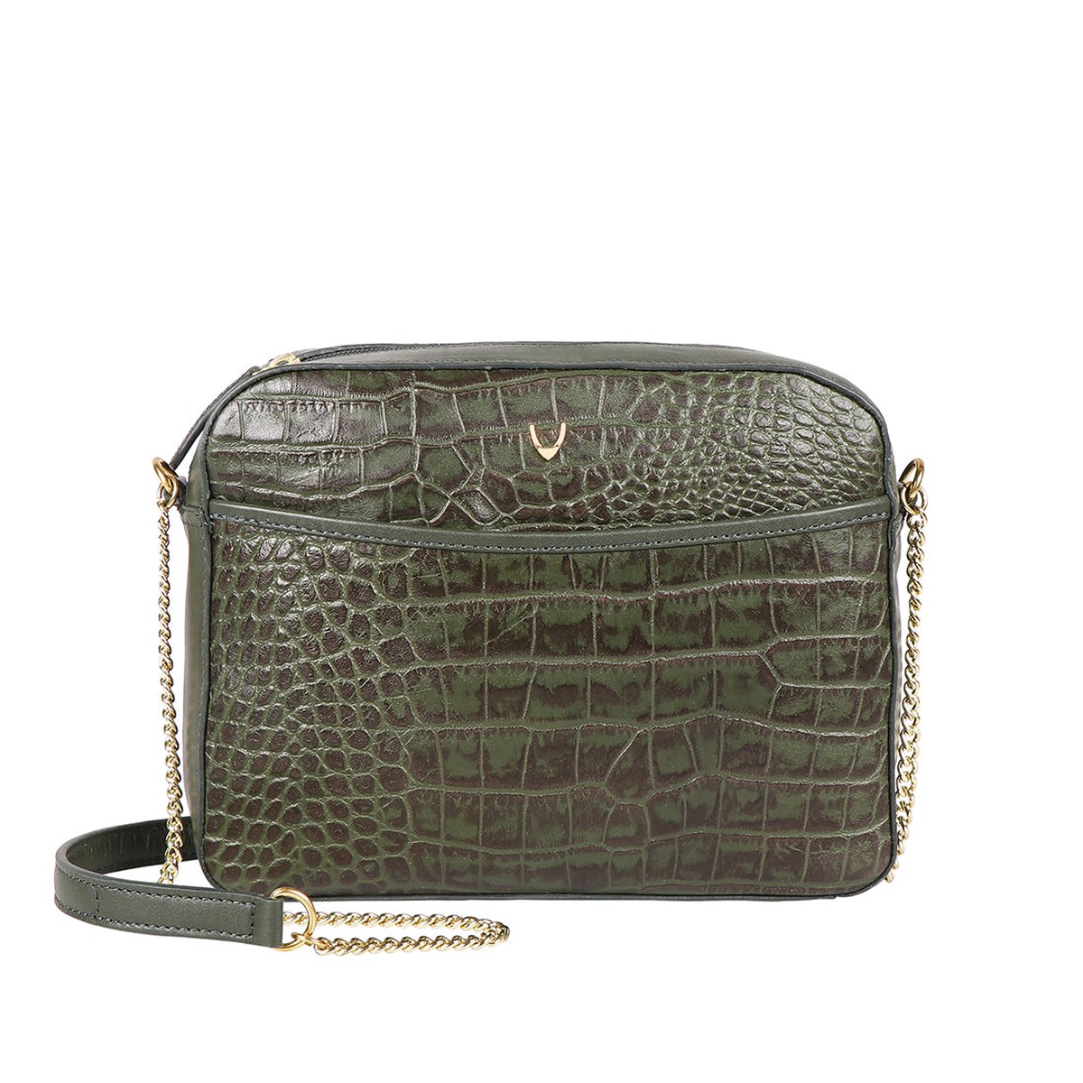 Ee Keira 02 Green Leather Sling Bag