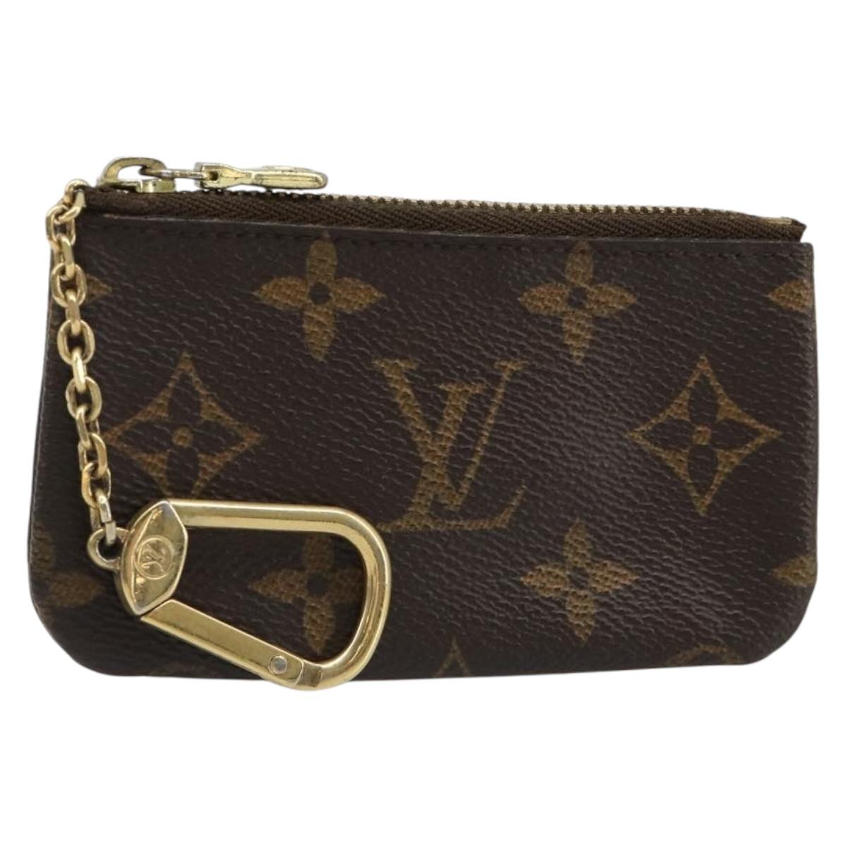 LOUIS VUITTON Monogram Pochette Cles Coin Purse M62650 LV Auth hk3841