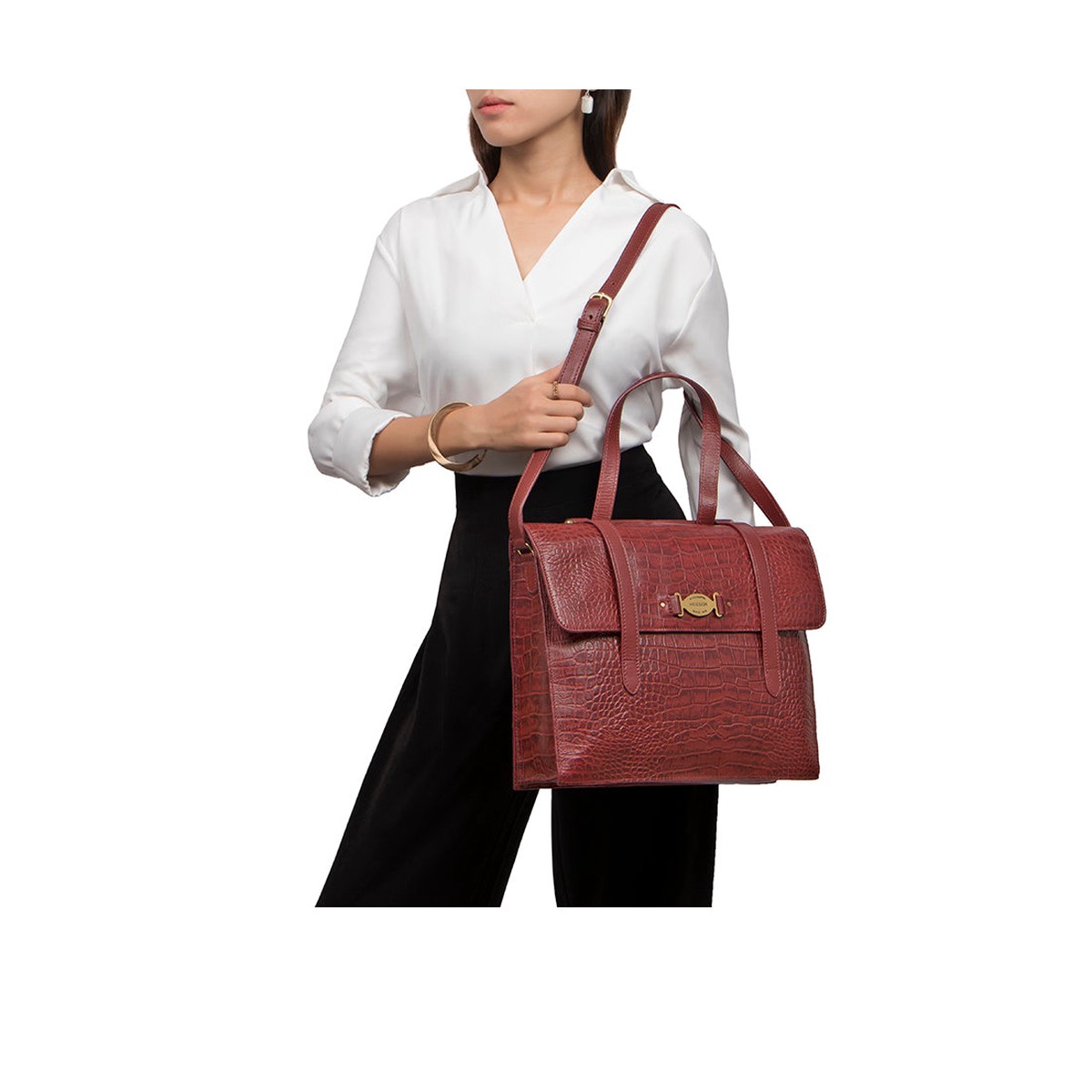 Santiago 07 Marsala Leather Shoulder Bag