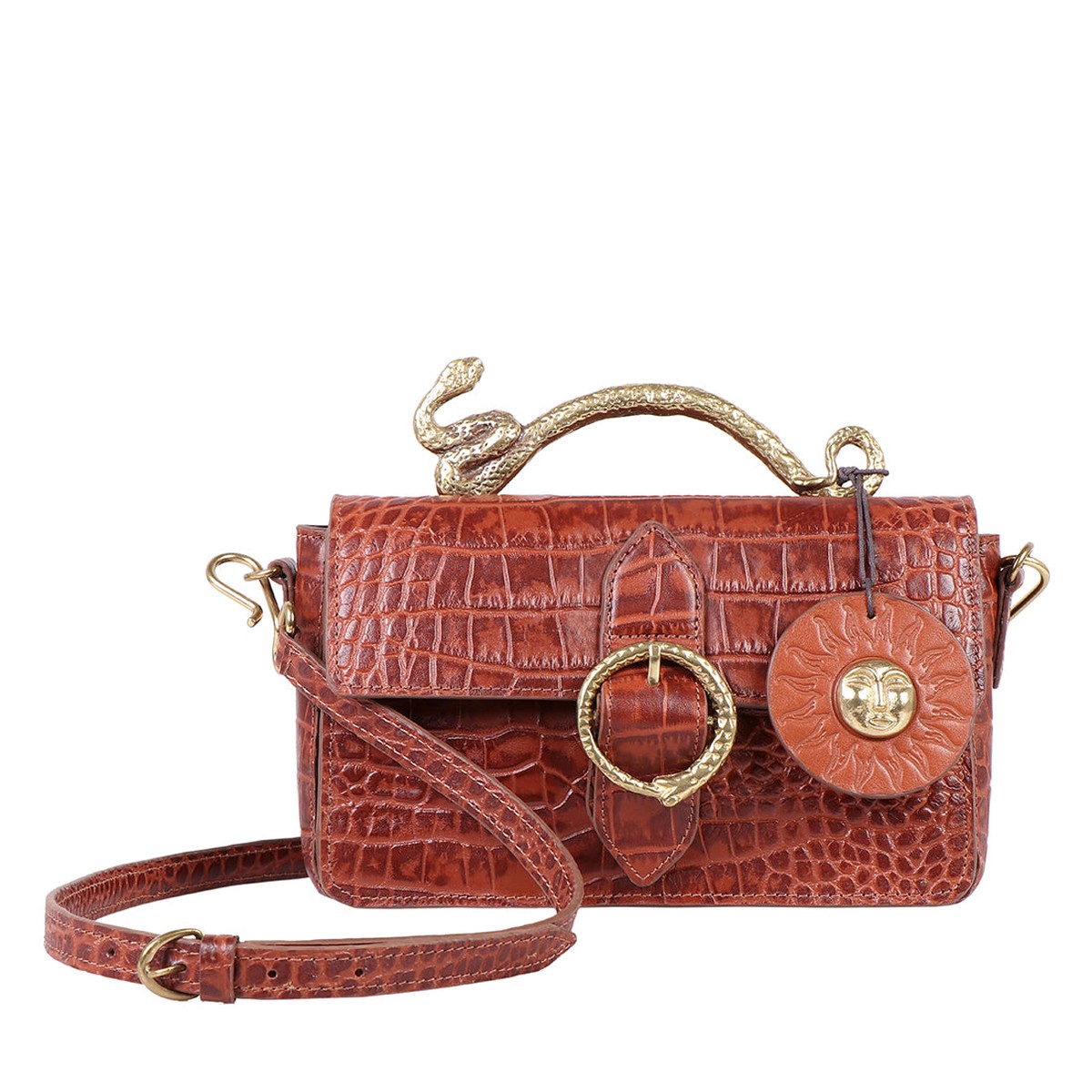 Sybil 01 Tan Leather Satchel