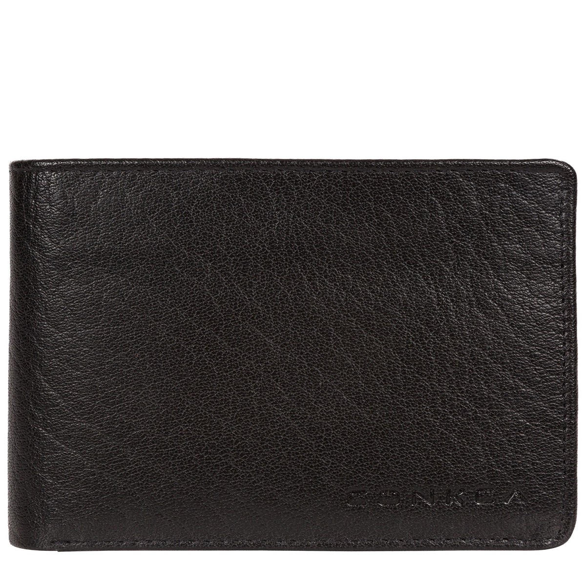 'Cobain' Black Bi-Fold Leather Wallet