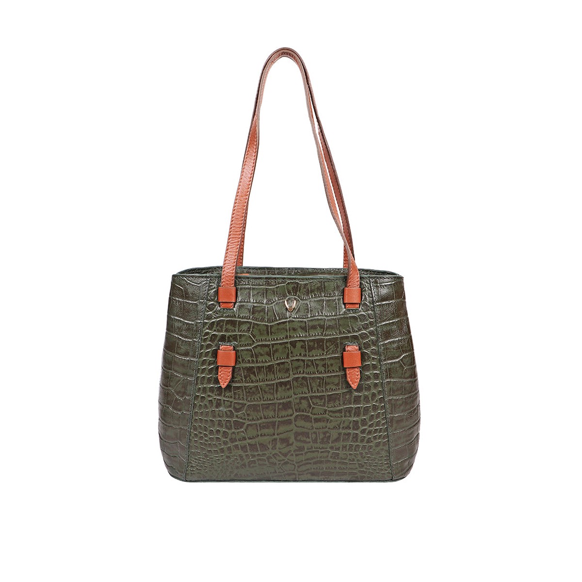 Ee Leandra 02 Green Leather Shoulder Bag