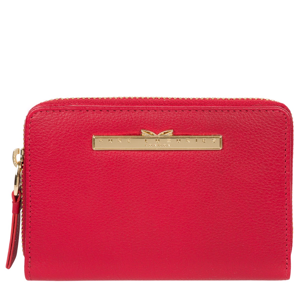 'Piper' Barbados Cherry Leather Bi-Fold Purse
