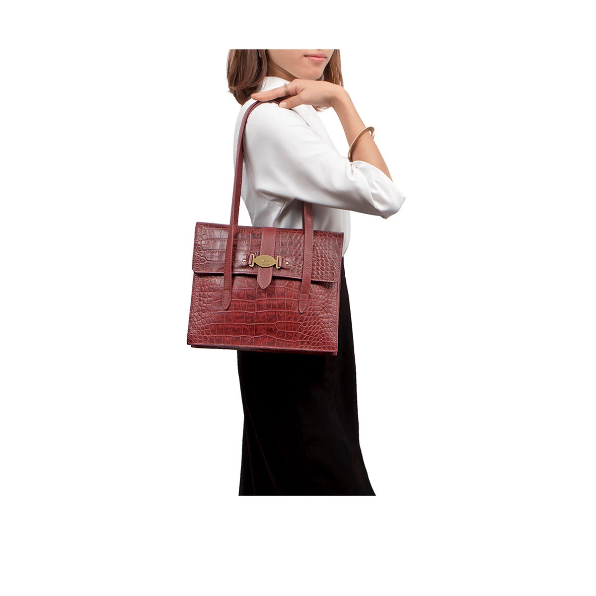 Santiago 08 Marsala Leather Shoulder Bag