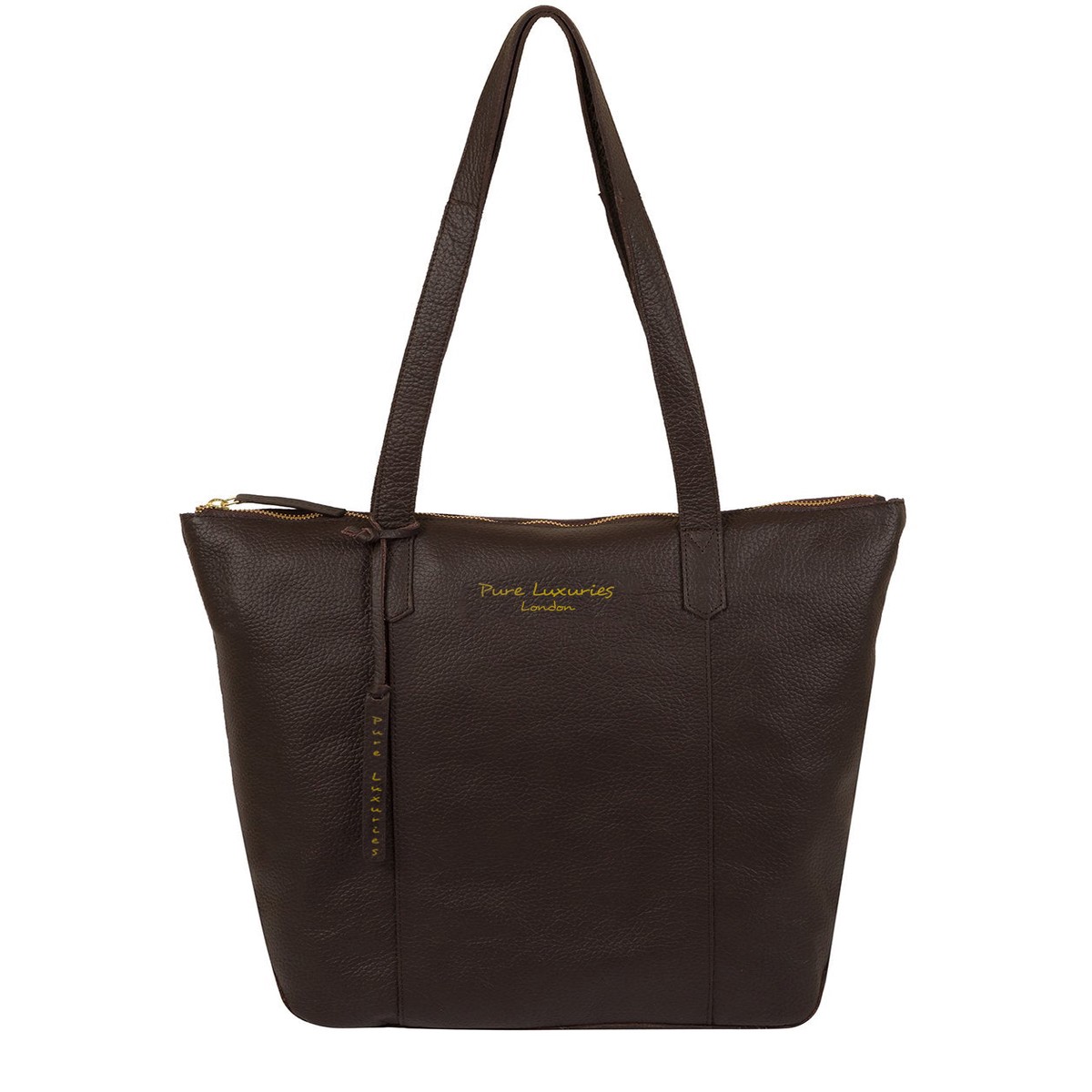 'Blendon' Dark Brown Leather Shopper Bag