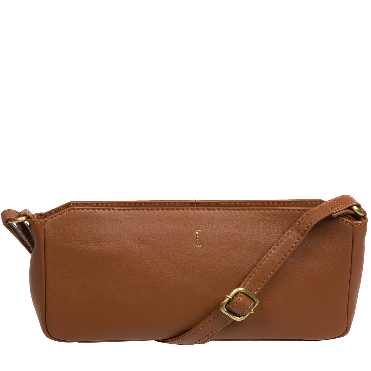 'Christina' Tan Leather Cross Body Bag