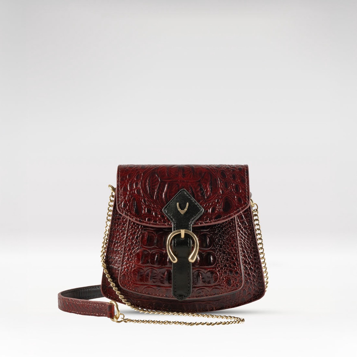 Zuzu Red Leather Sling Bag