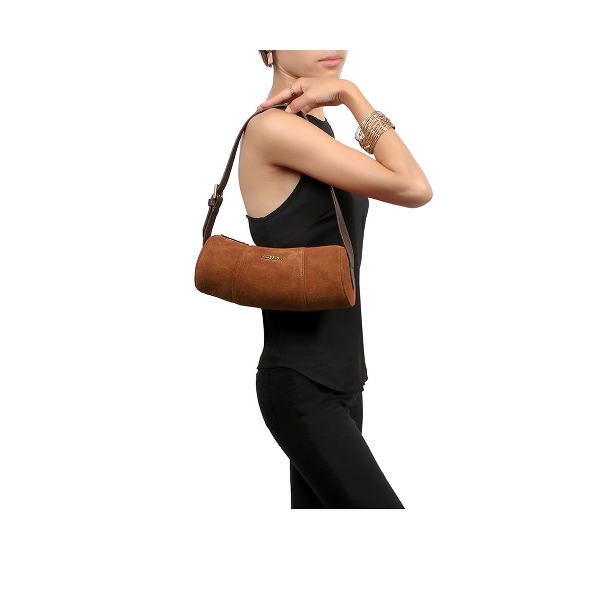 Amy 01 Tan Leather Shoulder Bag