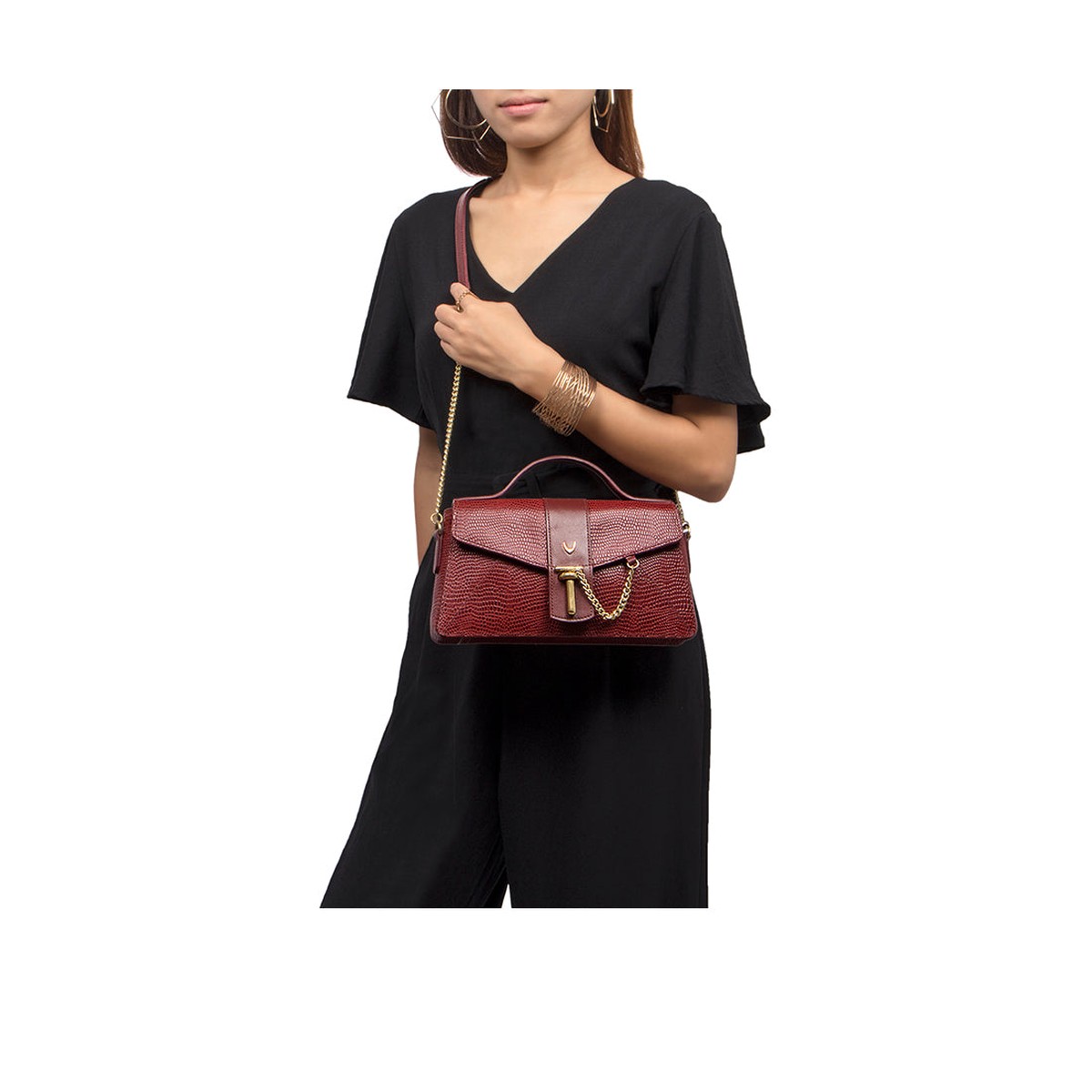 Peggy 02 Red Leather Sling Bag
