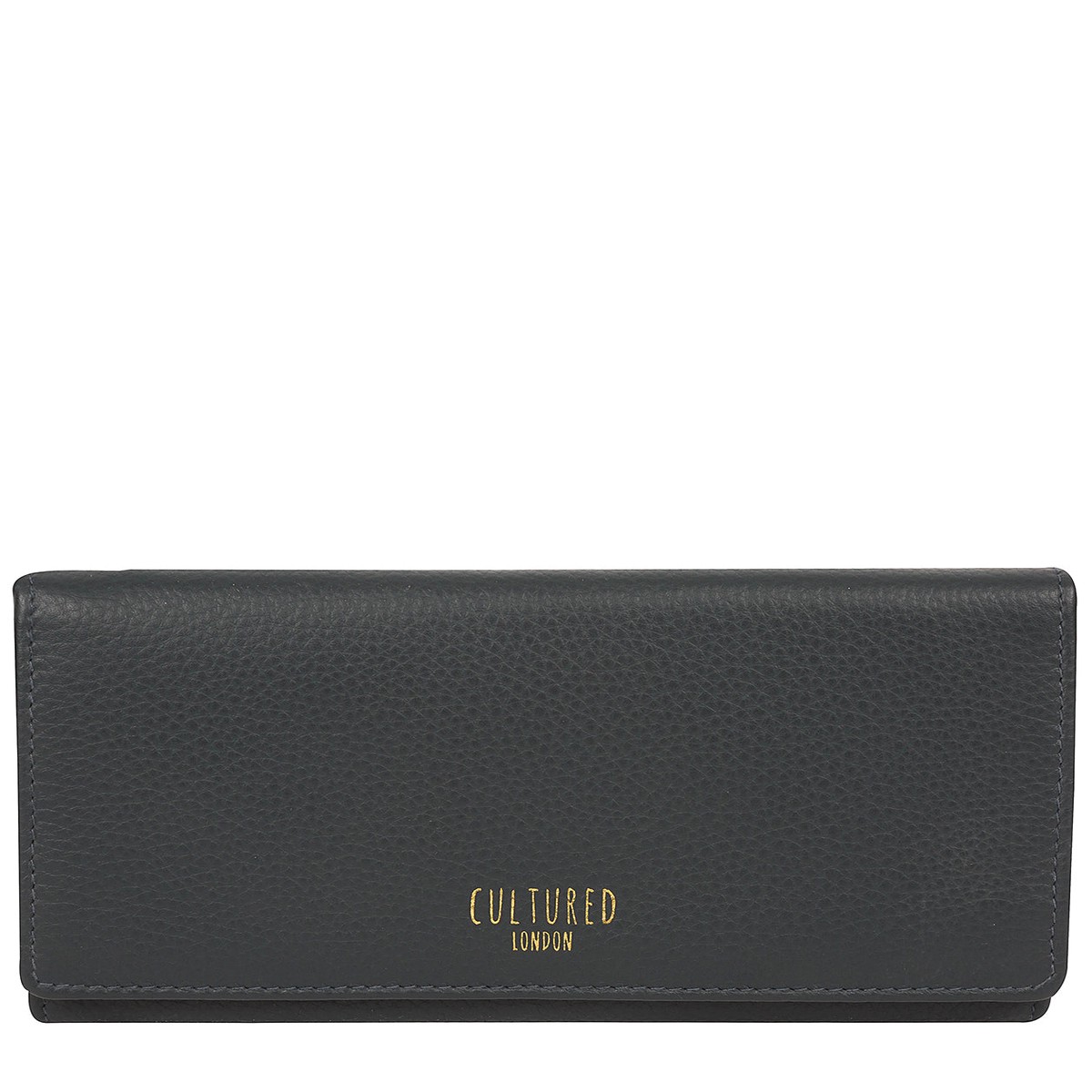 'Harlow' Navy Leather Purse